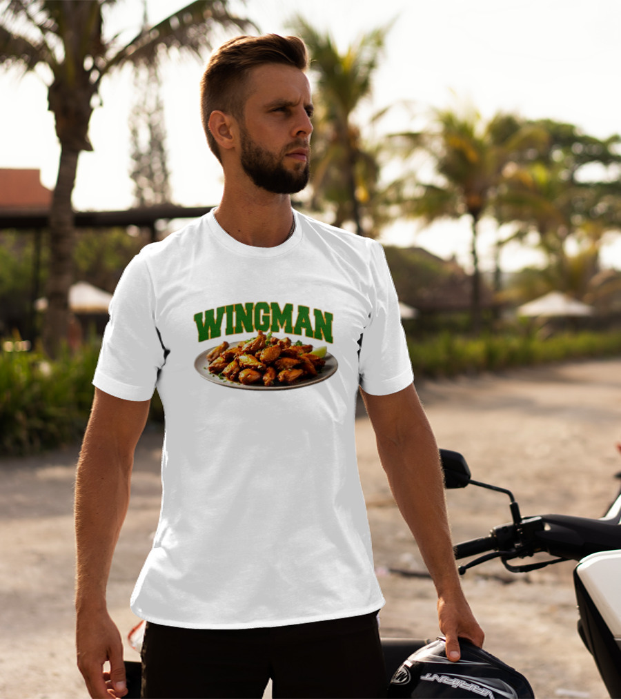 Wingman Chicken Wings Plate T-Shirt