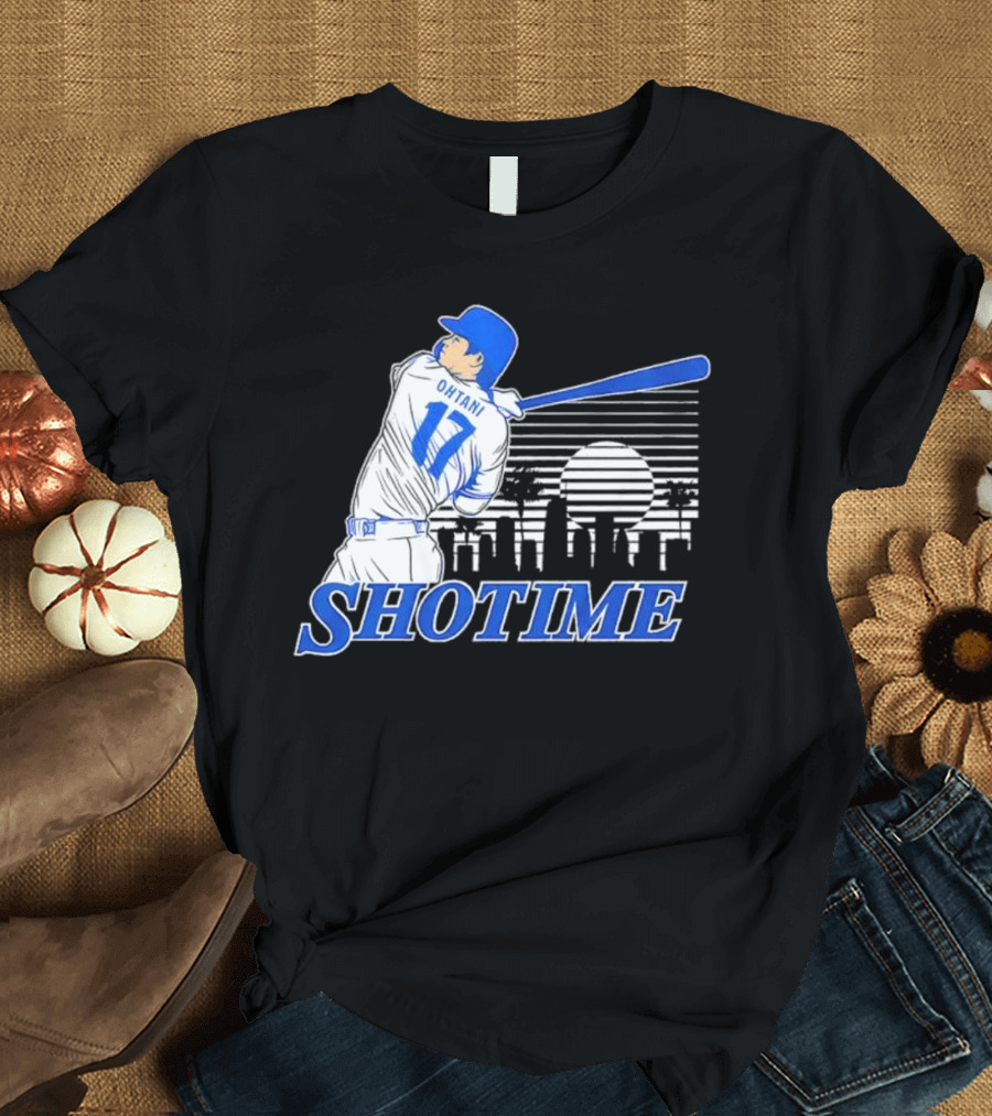 Shohei Ohtani Shotime Skyline Baseball Los Angeles Dodgers T-Shirt