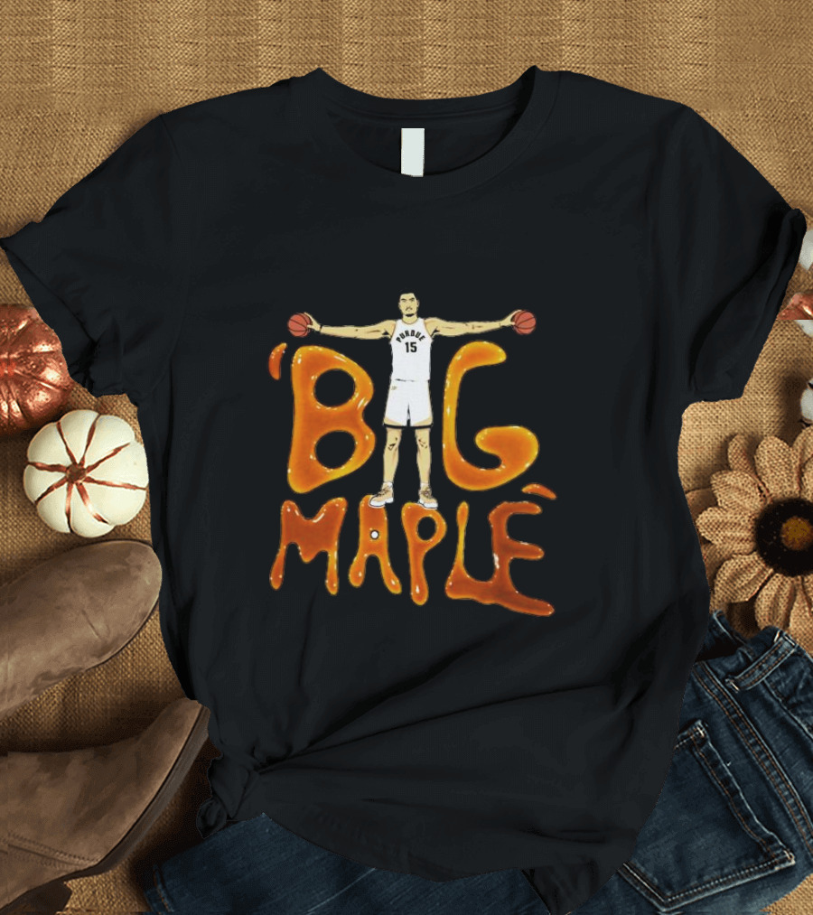 Big Maple Zach Edey Purdue Basketball Number 15 T-Shirt