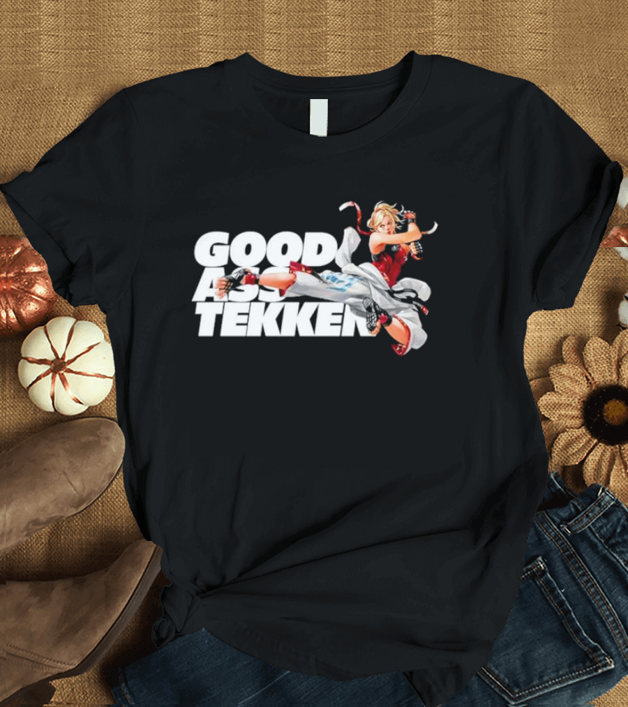 GOOD ASS TEKKEN VIDEO GAME FIGHTER CHARACTER KICKING POSE T-Shirt