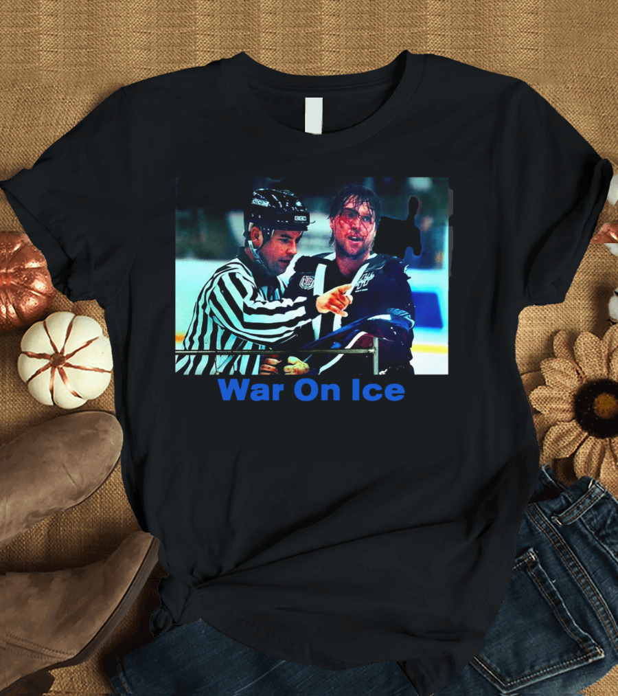 CM Punk Patrick Roy War on Ice Hockey Showdown T-Shirt