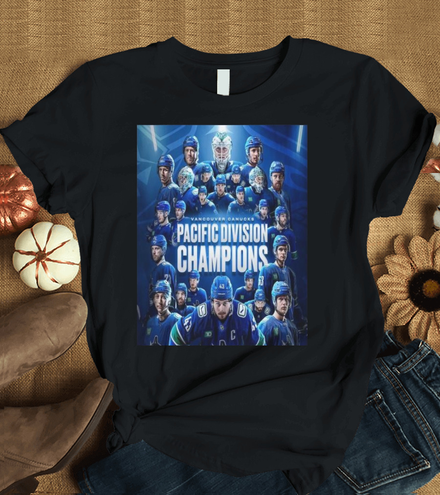 Vancouver Canucks Pacific Division Champions 2024 NHL Highlight Montage T-Shirt