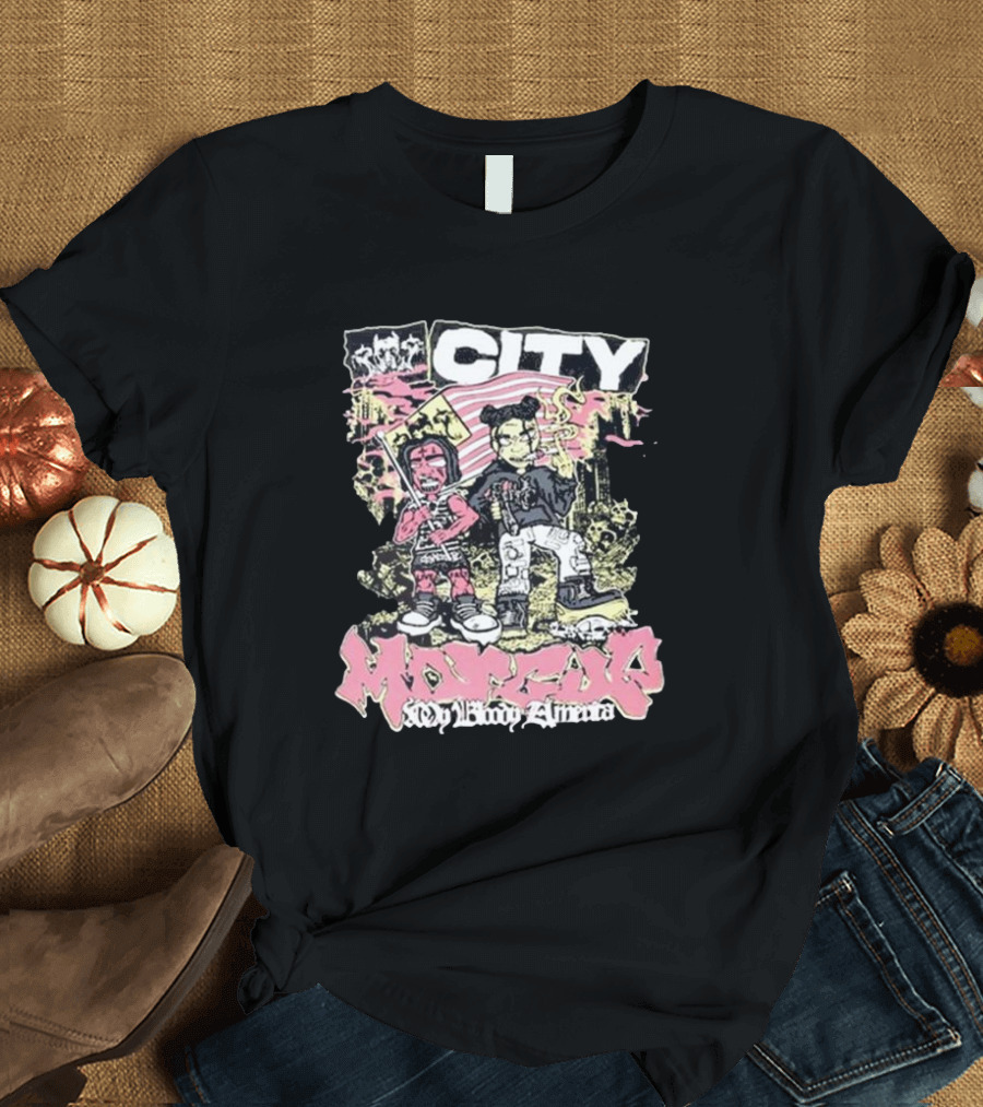 City Morgue My Bloody America Iconic Urban Graphics T-Shirt