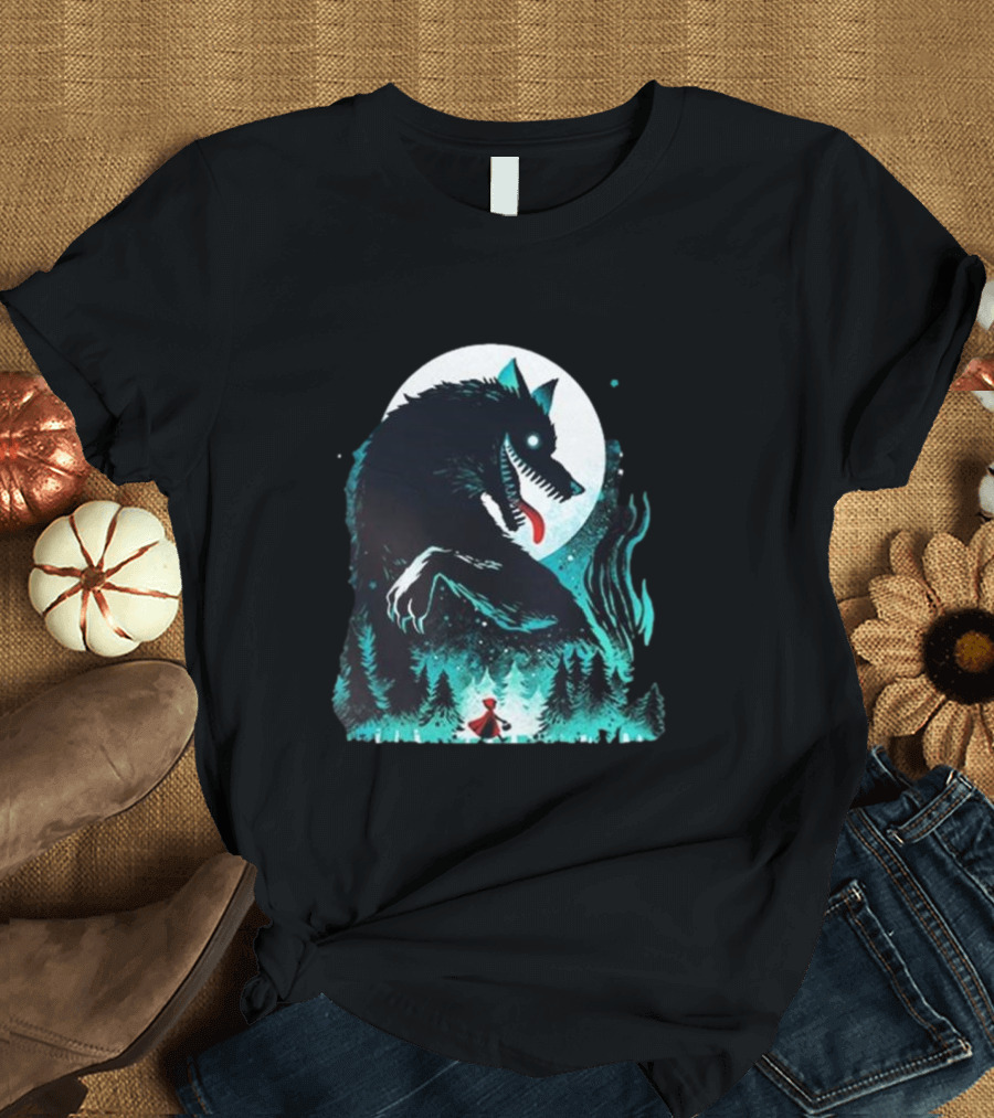 The Wolf Tale Moonlit Forest Encounter T-Shirt