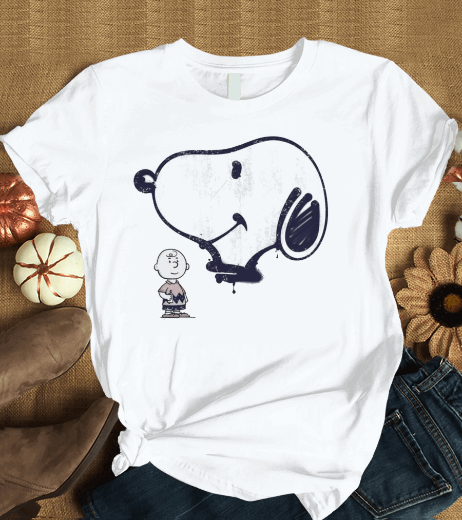 Snoopy and Charlie Brown Graffiti Iconic Character T-Shirt
