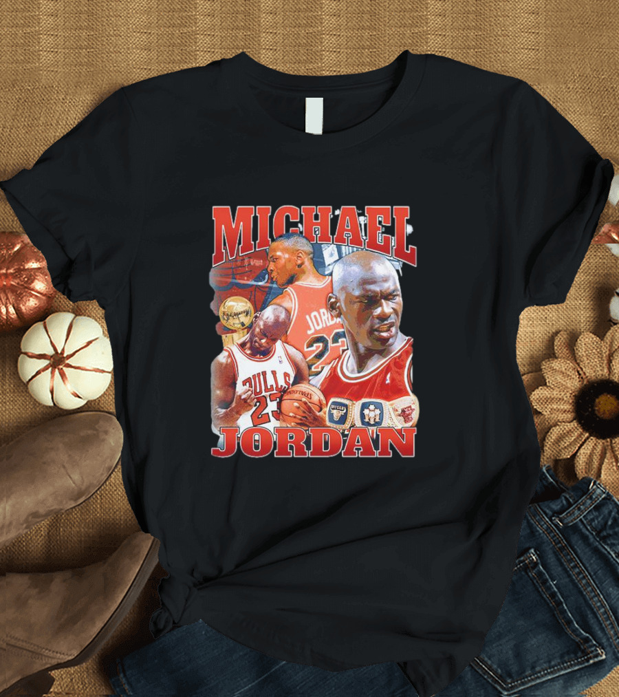 Michael Jordan Bulls 23 Vintage NBA Champion T-Shirt