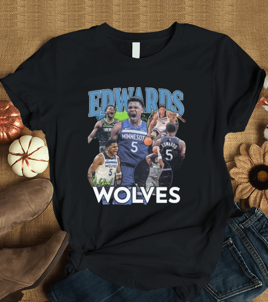 Minnesota Timberwolves Anthony Edwards Edwards Wolves 5 T-Shirt