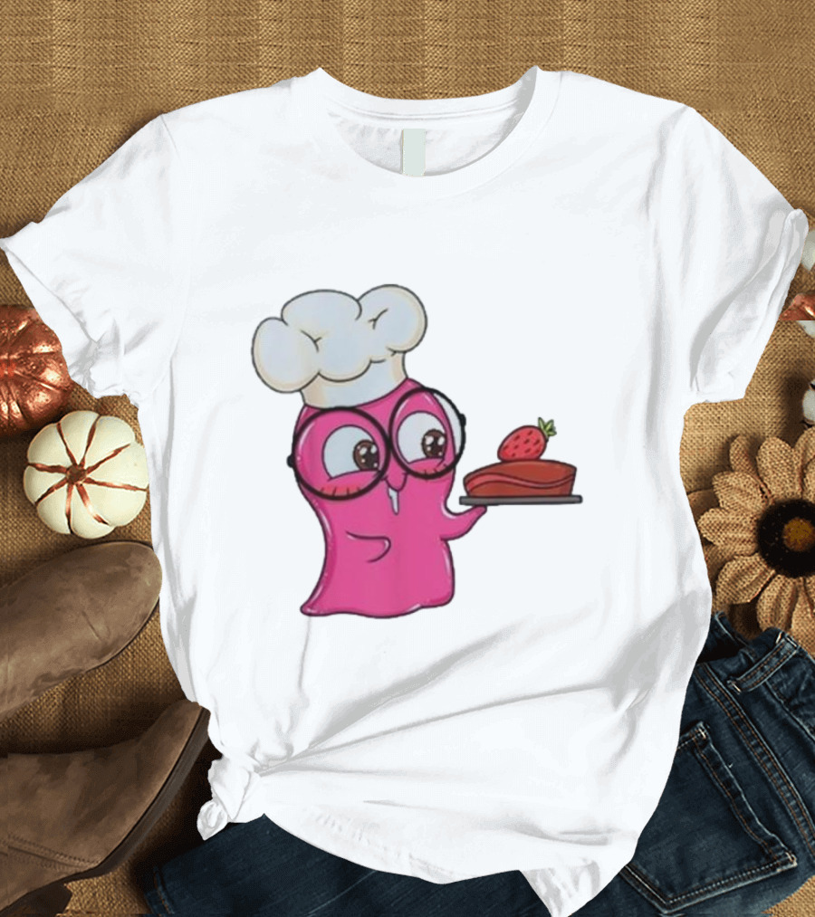 Slime Sam Chef with Cake and Strawberry T-Shirt