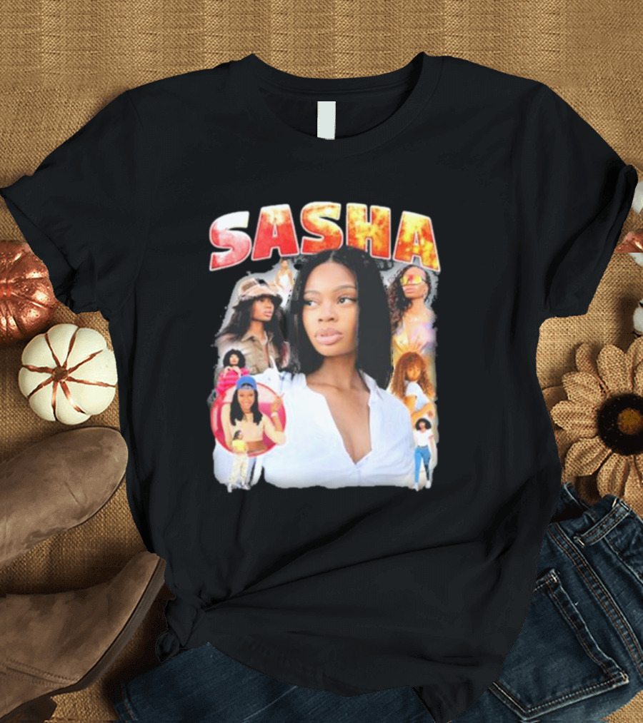 Sasha Iconic Collage Featuring Diverse Fashion Styles T-Shirt