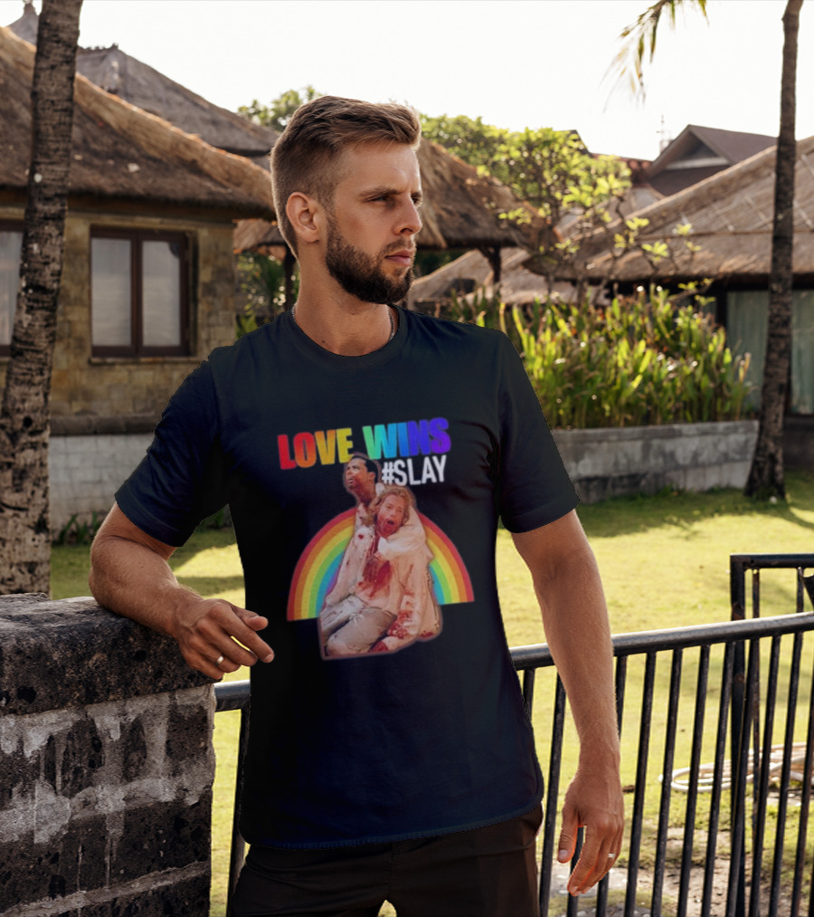 Cerpen Vampire Season 2 Love Wins #Slay Rainbow T-Shirt