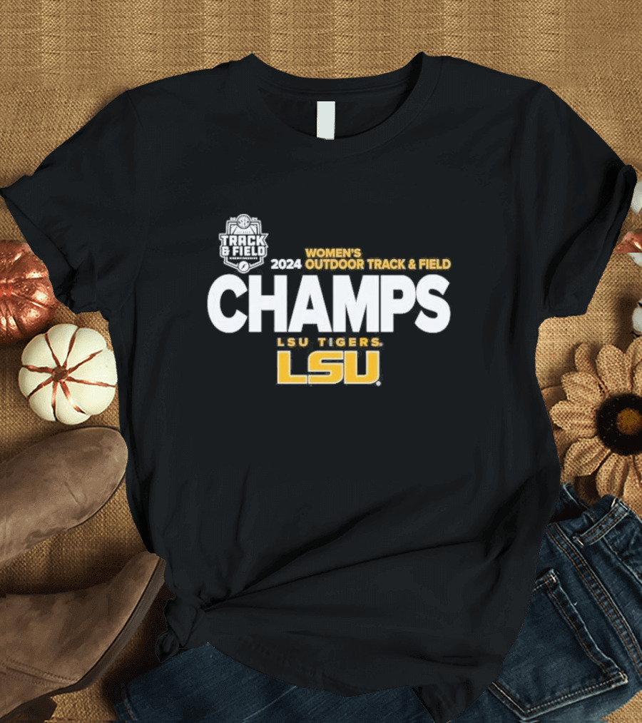 LSU Tigers 2024 Women's Outdoor Track and Field Champs T-Shirt
