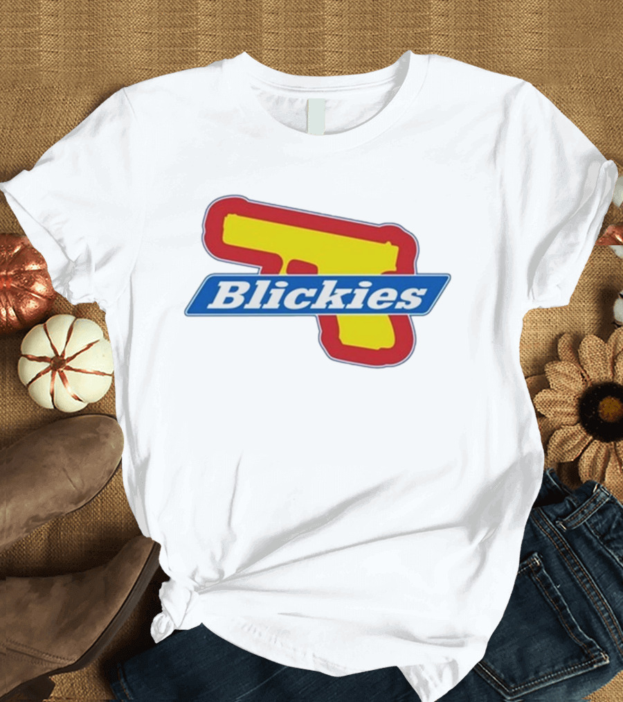 Blickies Gun Icon Logo 10Cellphones T-Shirt