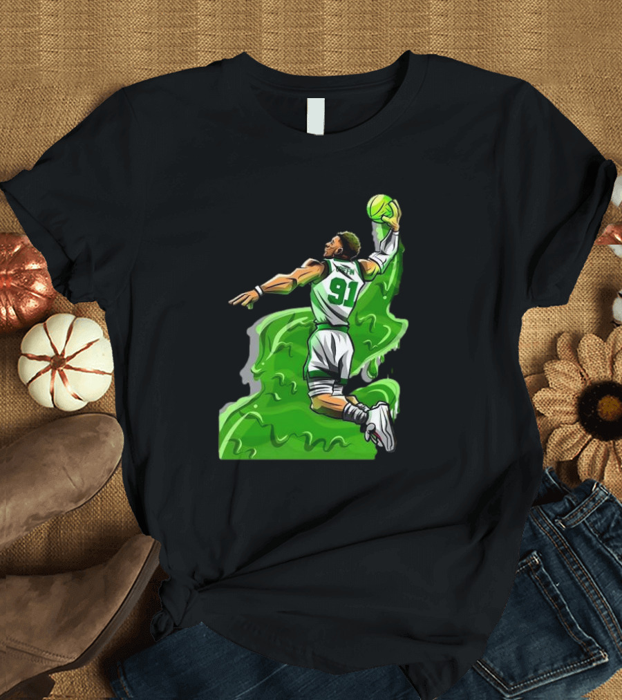 Blake Griffin Boston Celtics Number 91 Dunking Basketball T-Shirt