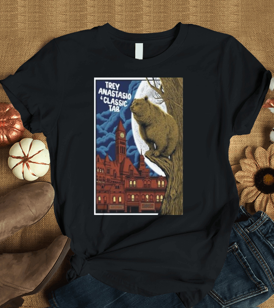 Trey Anastasio and Classic TAB May 18 2024 History Toronto ON Bear on Tree Full Moon Cityscape T-Shirt