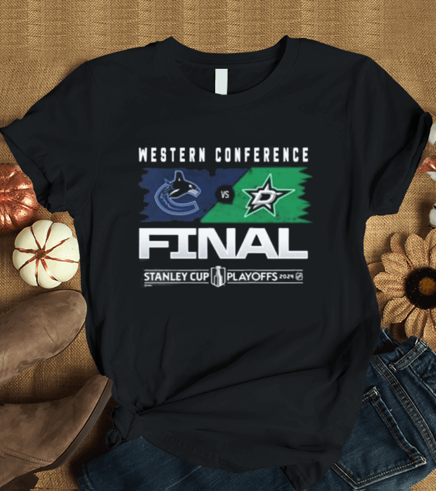 Western Conference Final Dallas Stars vs Vancouver Canucks Stanley Cup Playoffs T-Shirt