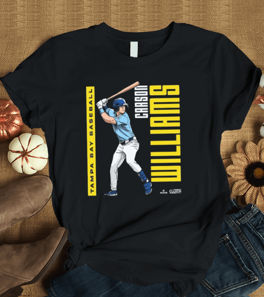 Carson Williams Tampa Bay Baseball Player Clutch Hitters T-Shirt