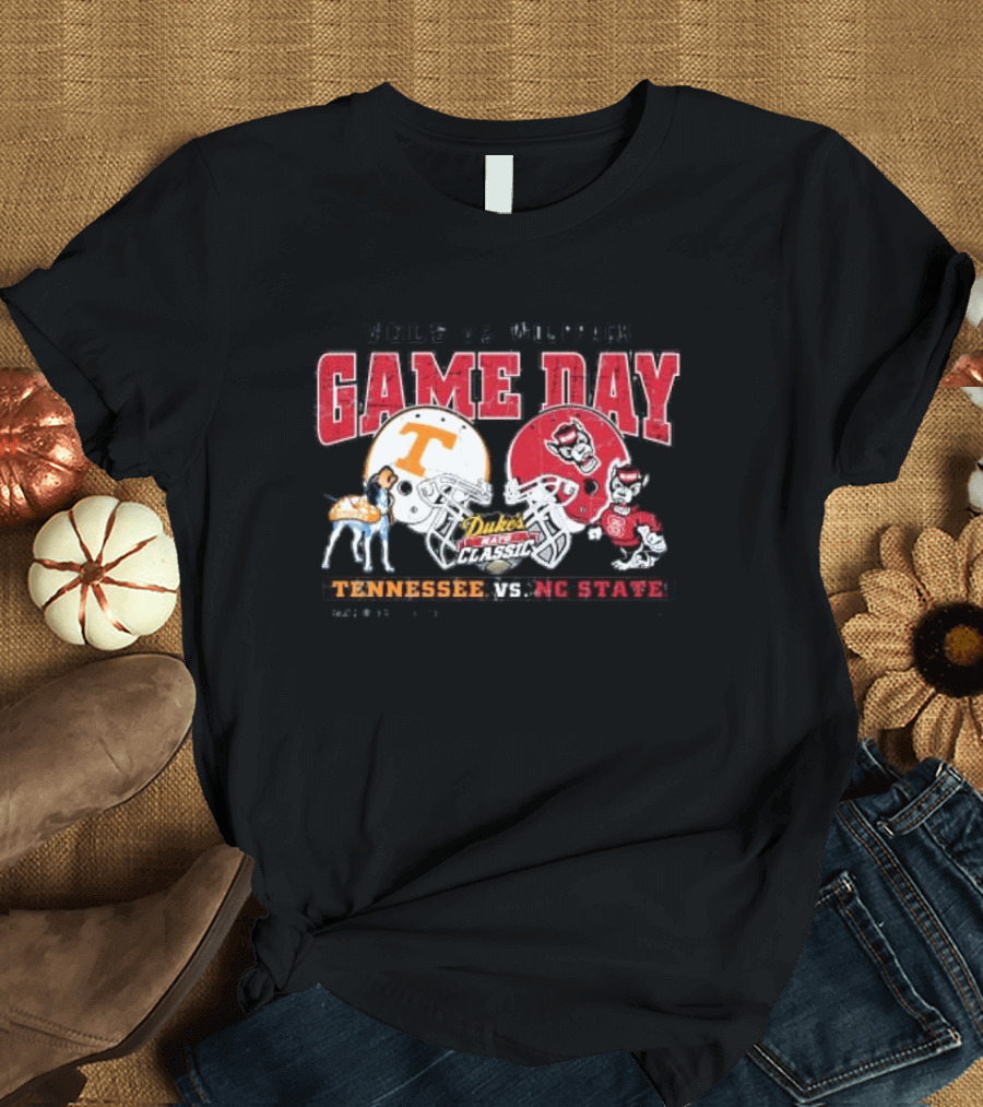 Vols vs Wolfpack Duke's Mayo Classic Tennessee vs NC State Game Day T-Shirt