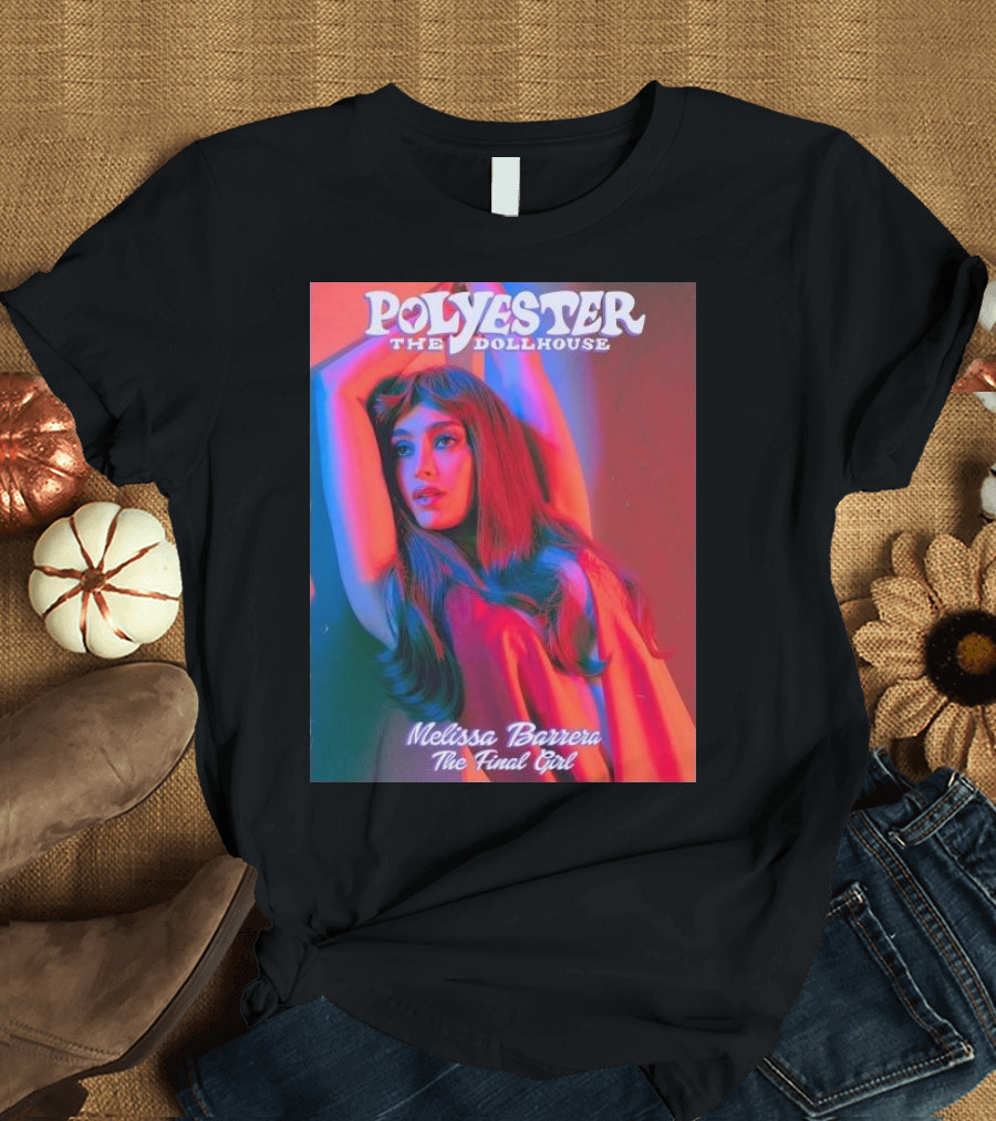 Melissa Barrera on Polyester The Dollhouse The Final Girl Magazine Cover T-Shirt