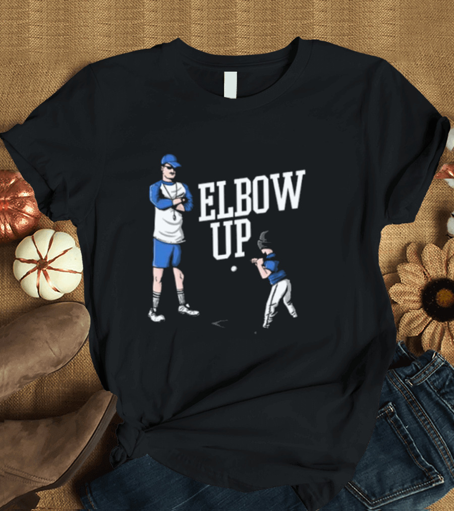 Elbow Up Middleclassfancy Baseball Coach and Young Player T-Shirt