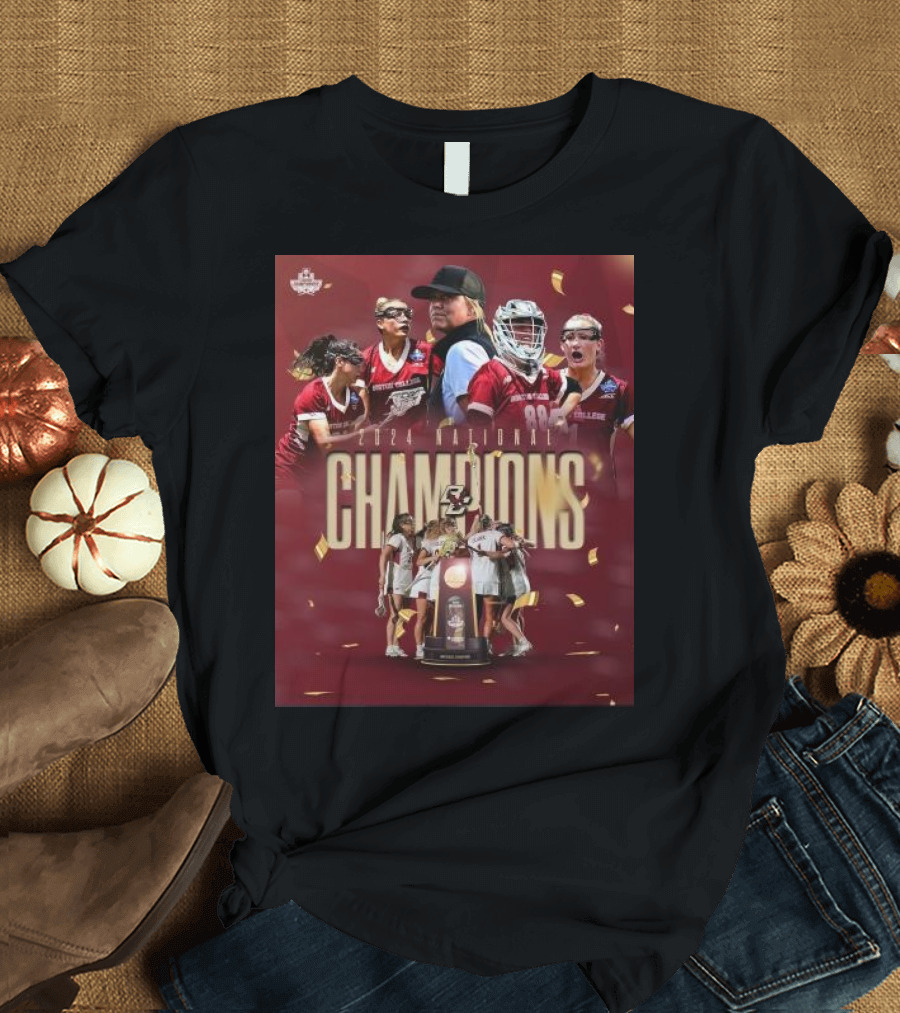 Boston College Eagles Women's Lacrosse 2024 National Champions T-Shirt