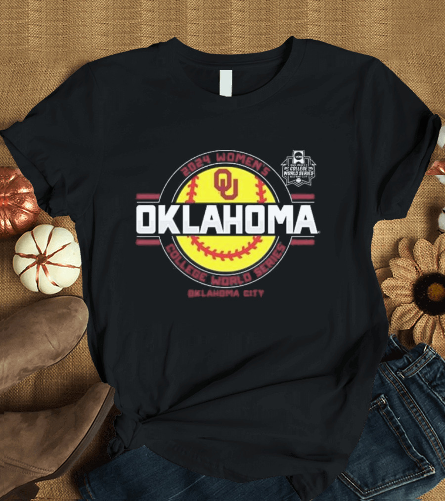 Oklahoma Softball 2024 Women's College World Series Oklahoma City T-Shirt