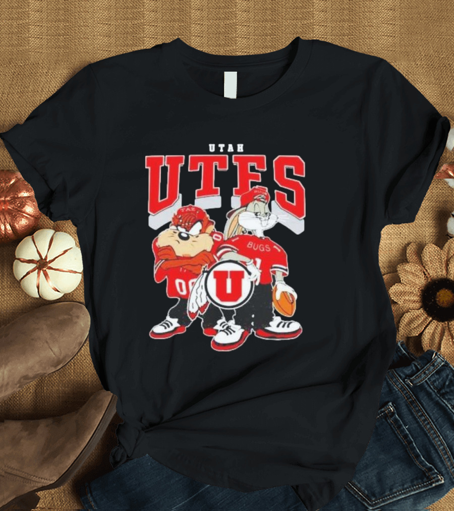 Utah Utes Football 2024 Bugs Bunny Taz T-Shirt