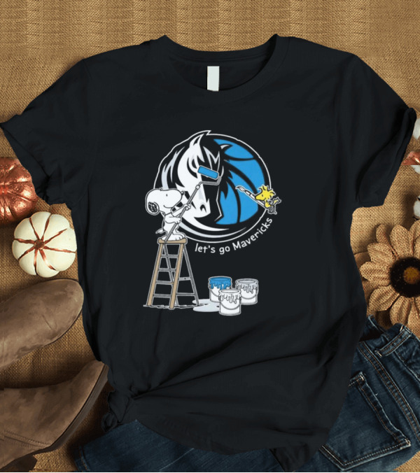 T-Shirt: Dallas Mavericks Snoopy Woodstock Lets Go Mavericks 2024 Basketball Enthusiasts T-Shirt Dallas Mavericks Snoopy Woodstock Lets Go Mavericks 2024 Basketball Enthusiasts T-Shirt