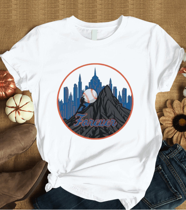 T-Shirt: Forever New York Mets City Baseball Skyline T-Shirt Forever New York Mets City Baseball Skyline T-Shirt