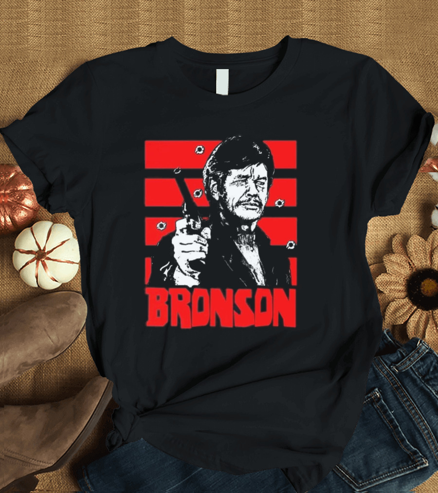 Chat Rat 99 Mag Charles Bronson 70s Movie Death Wish 1974 Gun Iconic Bronson Image T-Shirt