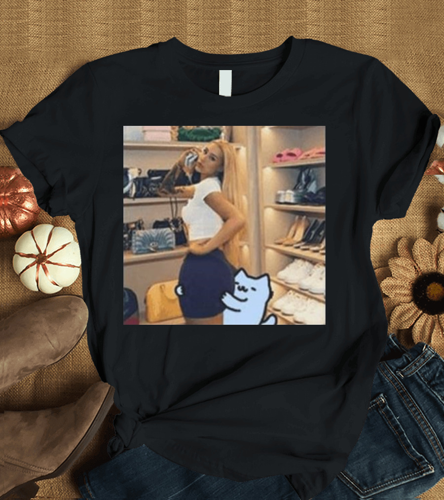 Silly Nub Cat Meme Iggy Azalea Fashion Culture T-Shirt