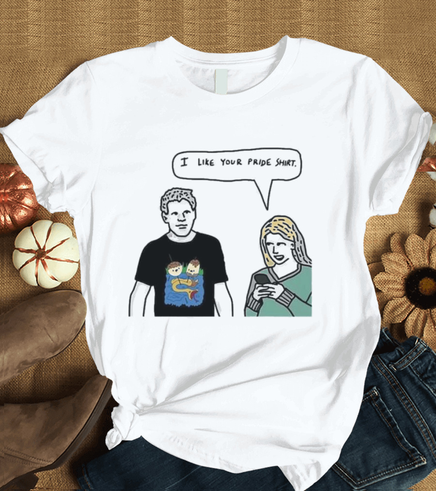 I Like Your Pride Shirt Lion And Monkeys By Water Speak Bubble T-Shirt