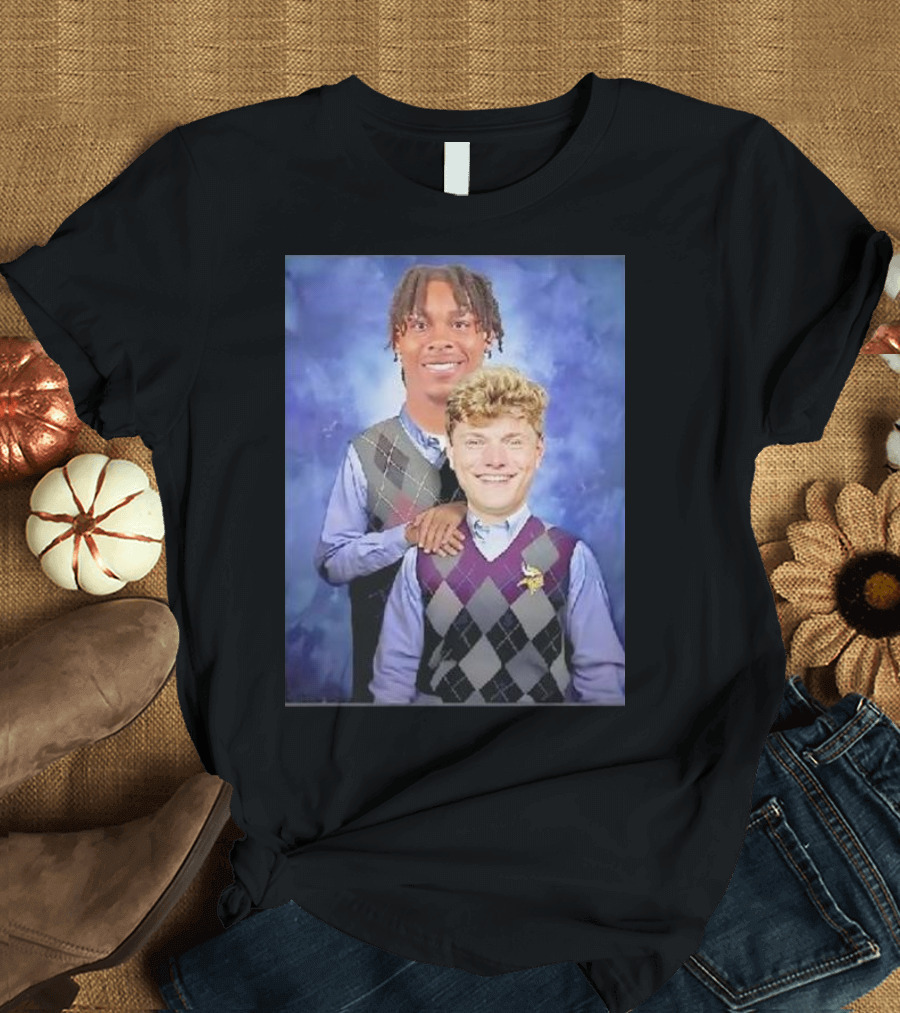 Step Brothers Justin Jefferson JJ McCarthy Minnesota Vikings T-Shirt