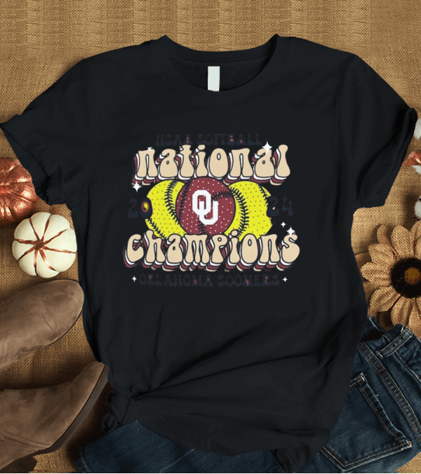 T-Shirt: NCAA Softball National Champions 2024 Oklahoma Sooners Groovy T-Shirt NCAA Softball National Champions 2024 Oklahoma Sooners Groovy T-Shirt
