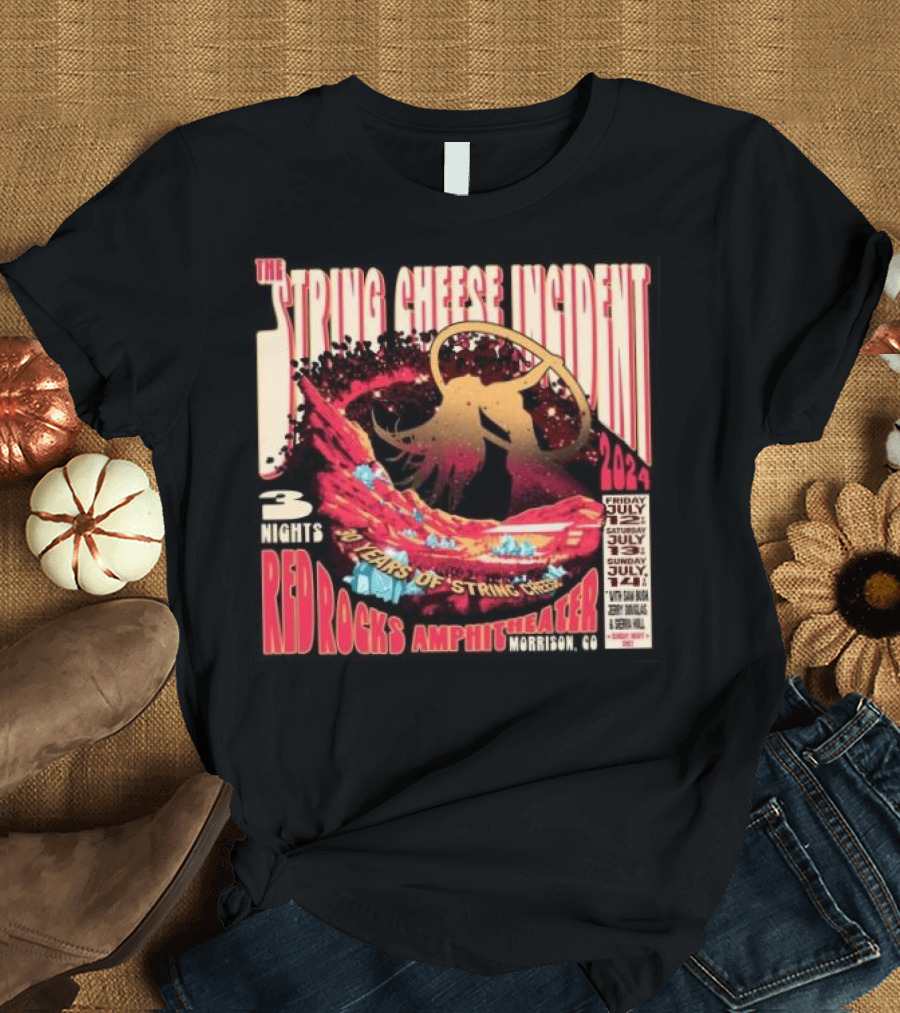 The String Cheese Incident 30 Years of String Cheese 3 Nights Red Rocks Amphitheater Morrison CO July T-Shirt