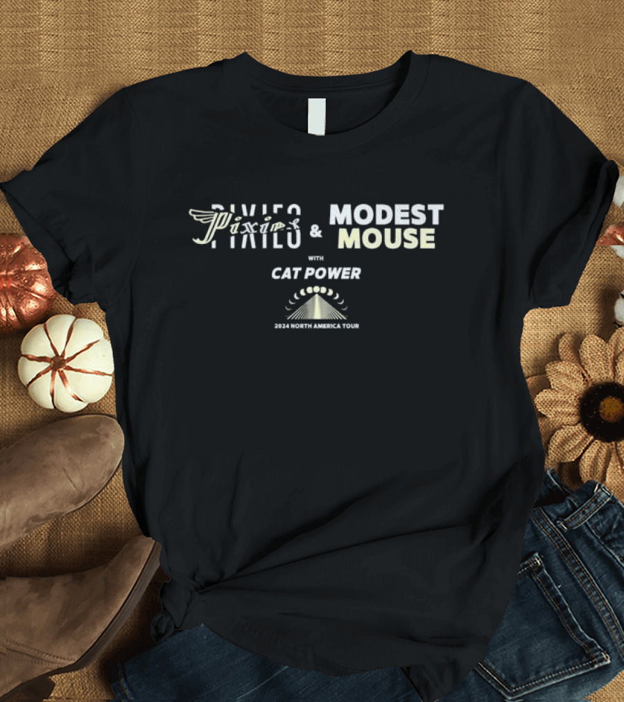 Pixies Modest Mouse Cat Power 2024 North America Tour T-Shirt