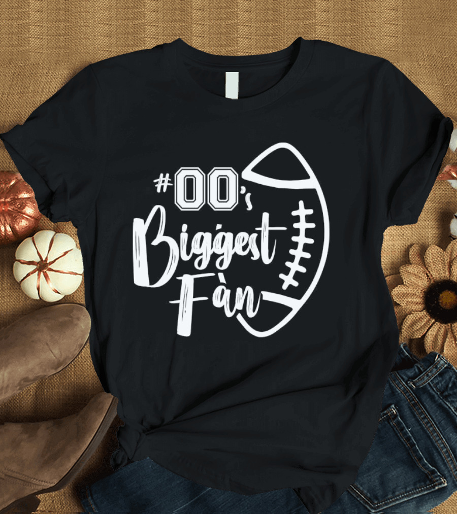 00's Biggest Fan Football T-Shirt