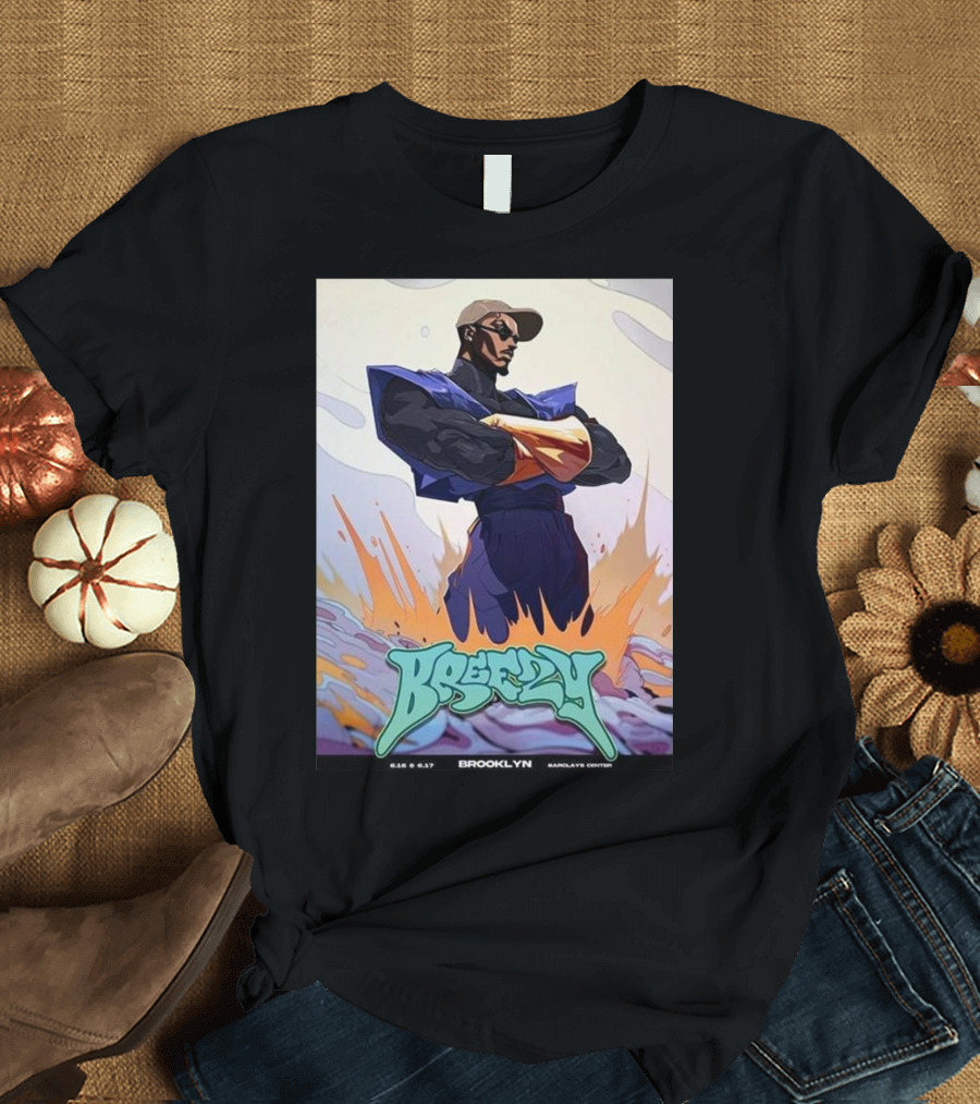 Breezy Brooklyn 16th 17th June 2024 Barclays Center T-Shirt