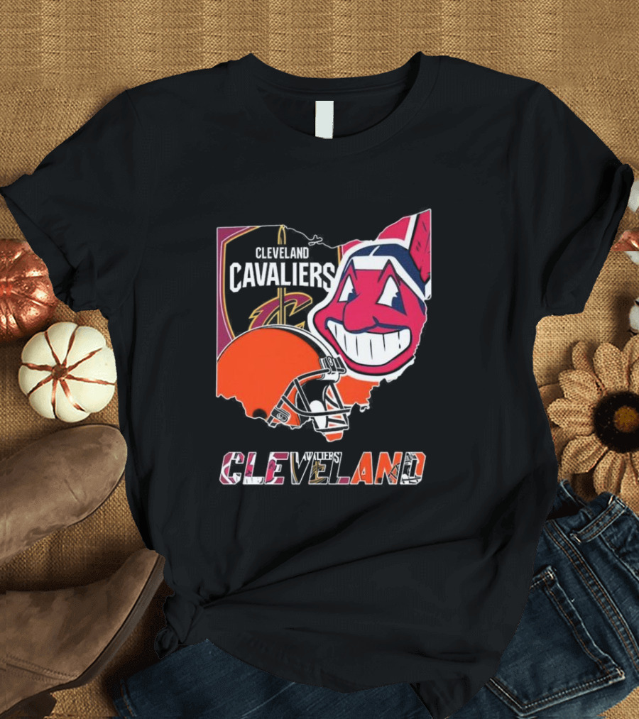 Cleveland Cavaliers Browns Indians Sports Team T-Shirt