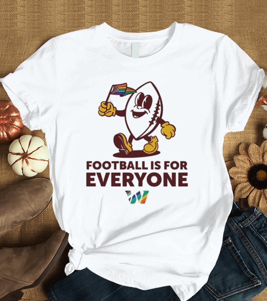 Washington Football Is For Everyone Pride 2024 Rainbow Flag T-Shirt
