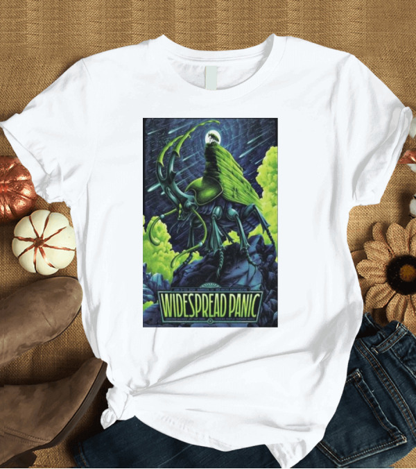 T-Shirt: Widespread Panic June 21-23 2024 Red Rocks Amphitheatre Morrison CO Insect Creature and Rider T-Shirt Widespread Panic June 21-23 2024 Red Rocks Amphitheatre Morrison CO Insect Creature and Rider T-Shirt
