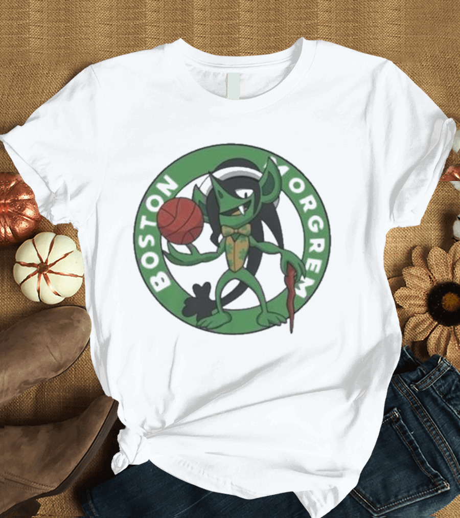 Boston Morgrem 2024 Basketball Mashup T-Shirt