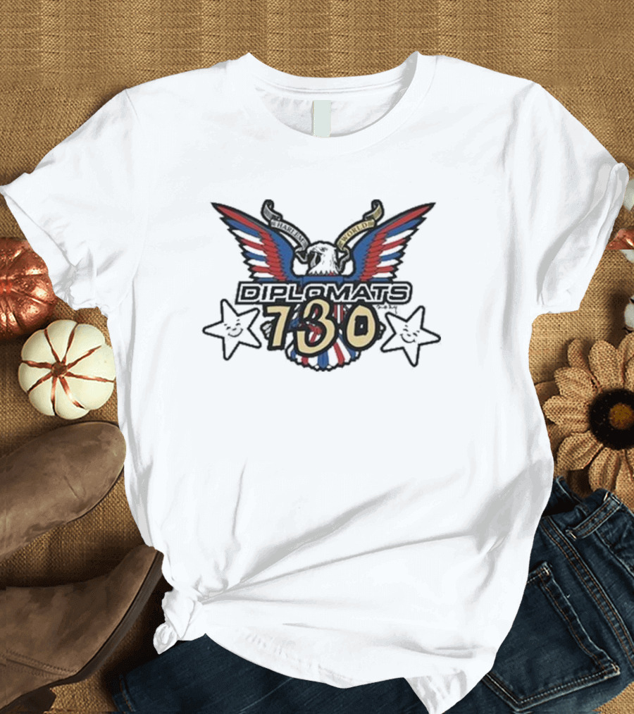 Harlem World Diplomats 730 Wings Stars Emblem T-Shirt