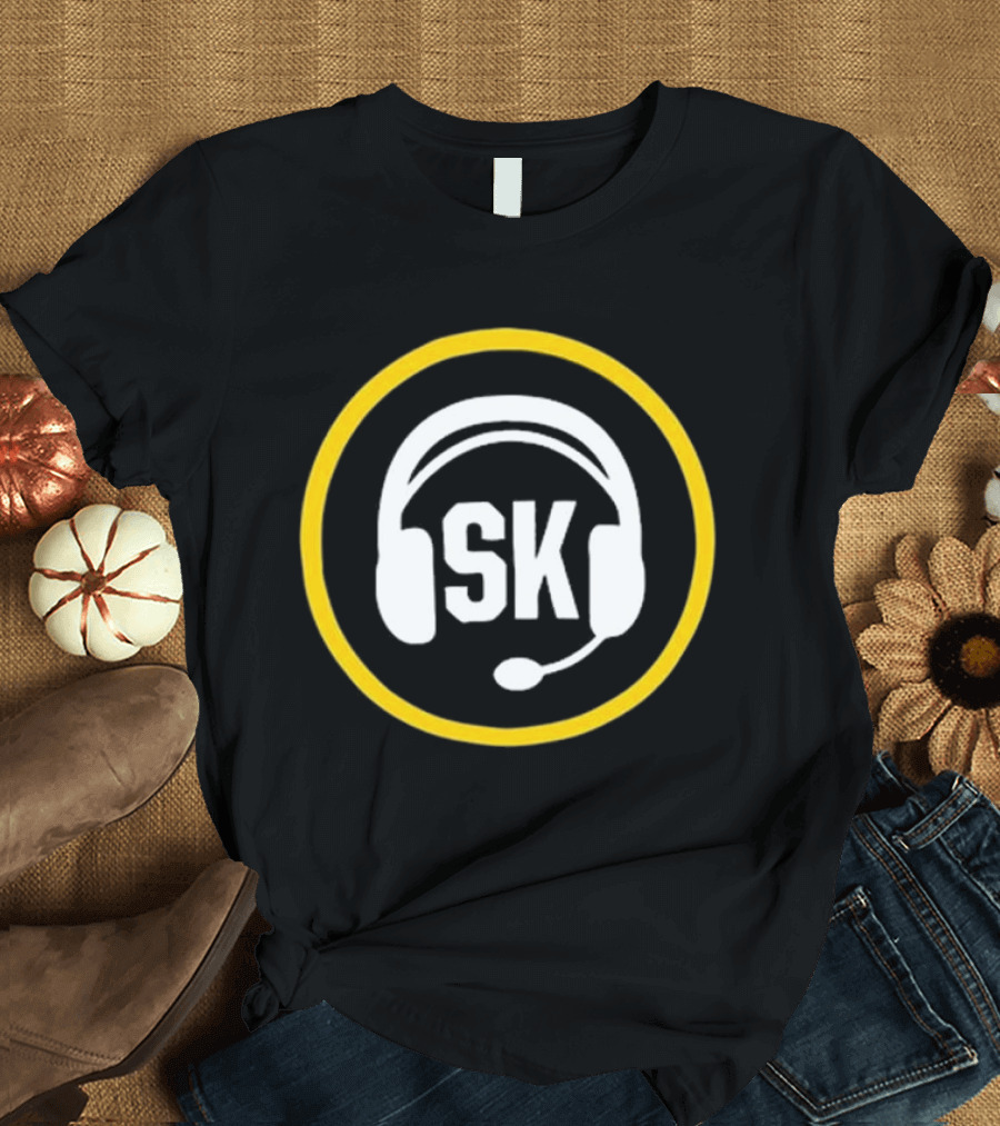 Steve Klauke SK Headset Logo Salt Lake Bees Broadcaster T-Shirt