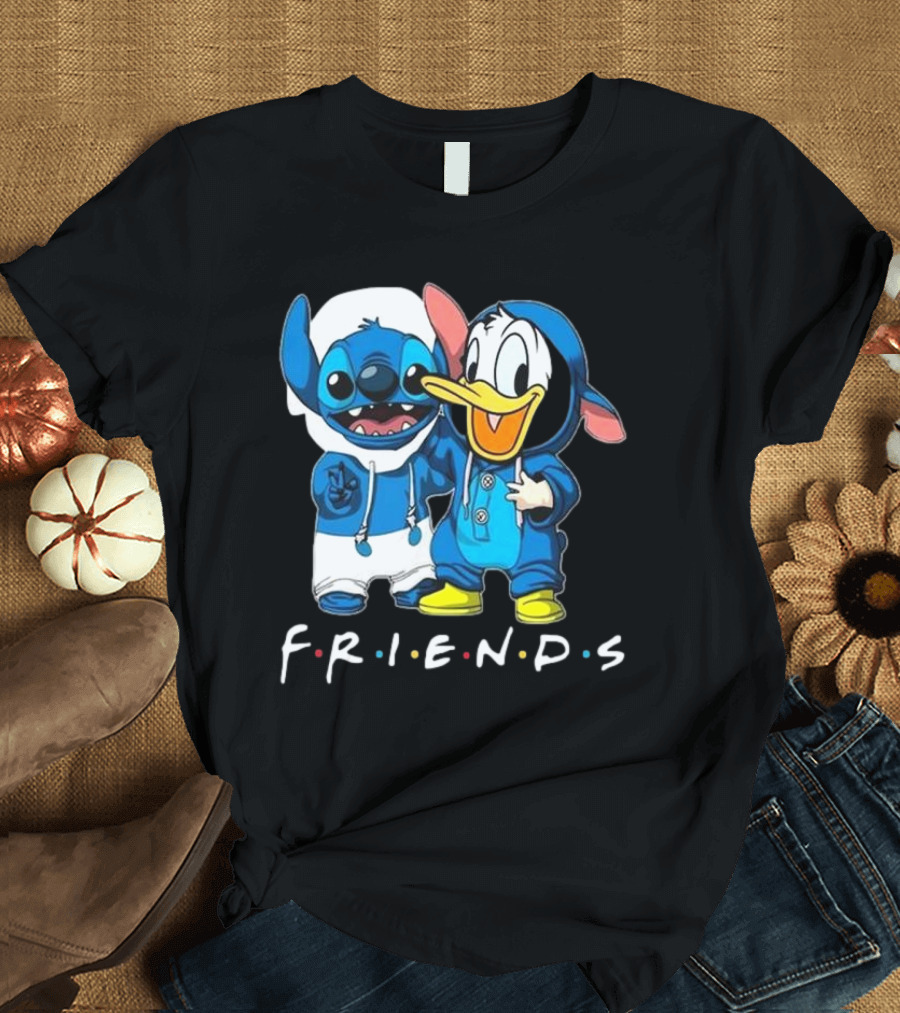 Friends Stitch and Donald Duck Disney Best Friends for Life T-Shirt