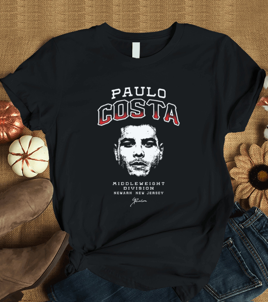 Paulo Costa Middleweight Division Newark New Jersey 302 Fight T-Shirt