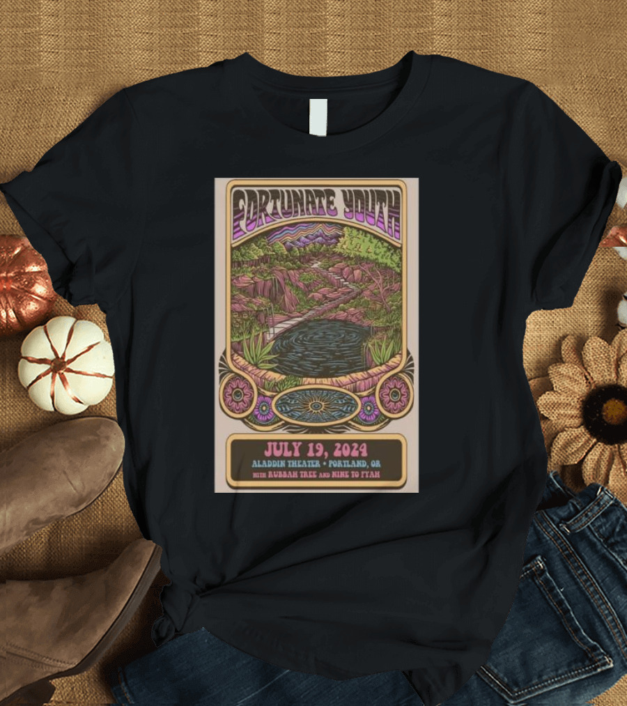 Fortunate Youth Aladdin Theatre Portland OR July 19 2024 with The Riddims and Mike Love T-Shirt