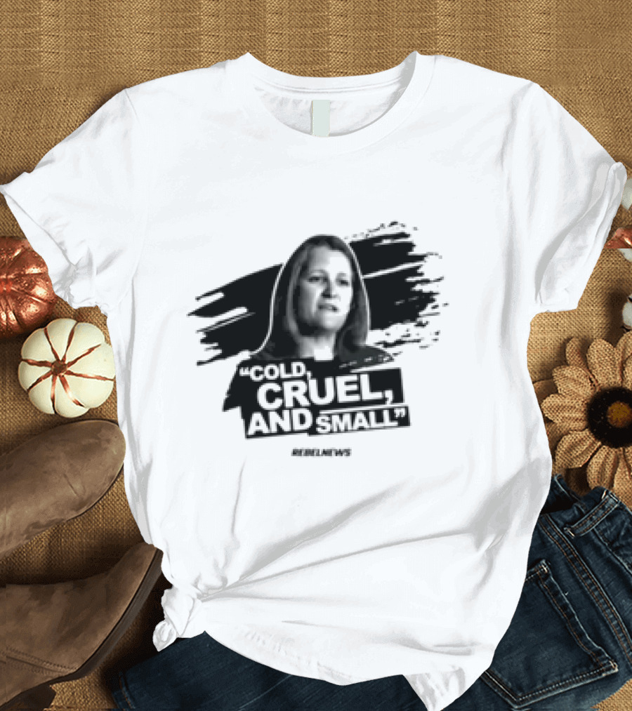 Cold Cruel And Small Sue Ann Levy Rebel News T-Shirt
