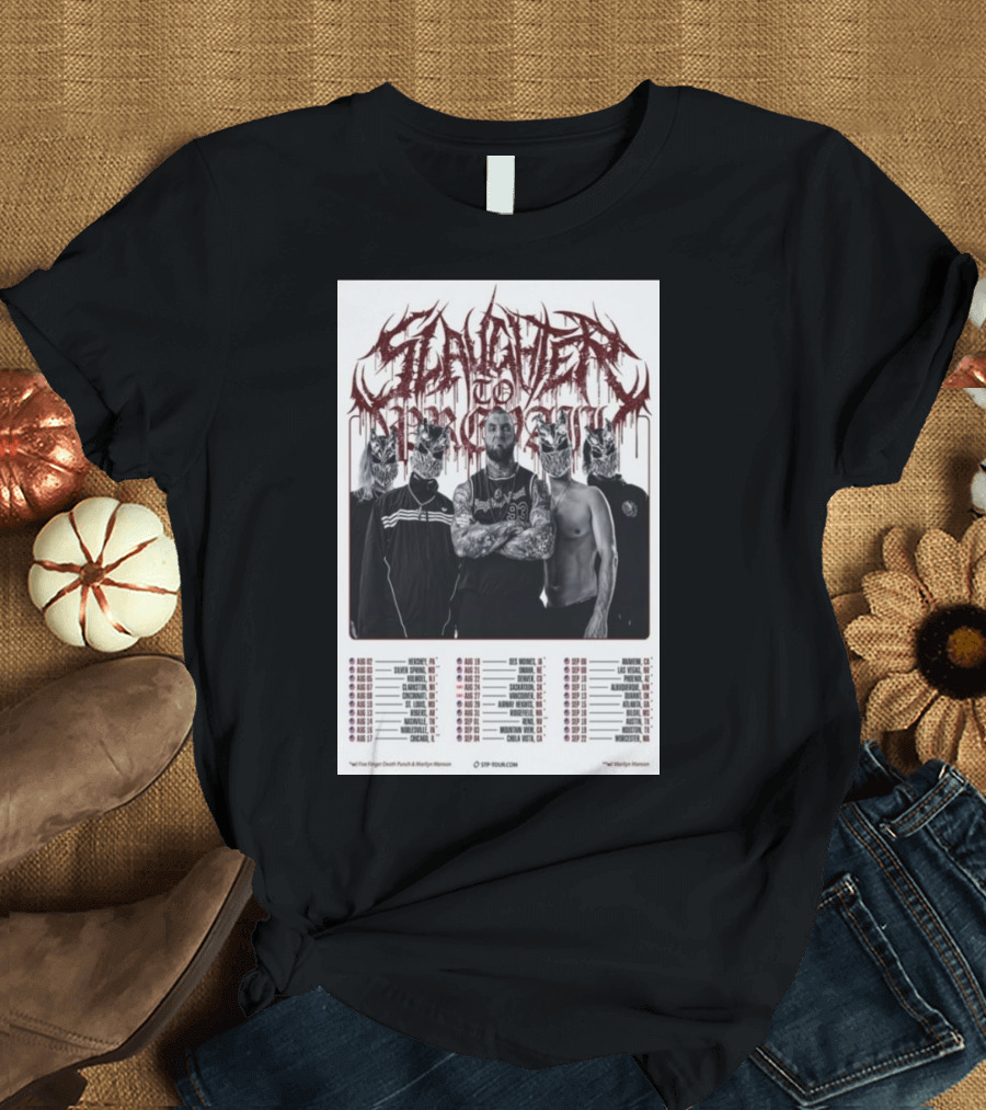 Slaughter To Prevail US and Canada Tour Date 2024 Band and Tour Locations T-Shirt