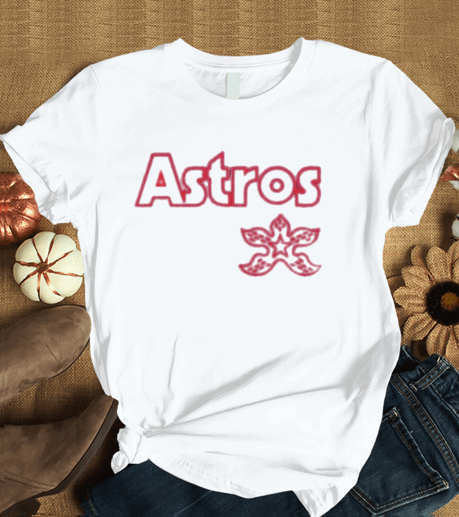 Astros Stranger Things 2024 Demogorgon Night T-Shirt