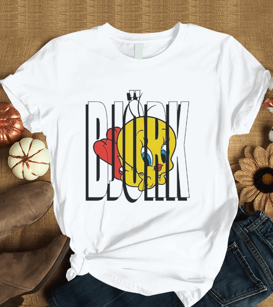 Björk Tweety Bird Mashup T-Shirt